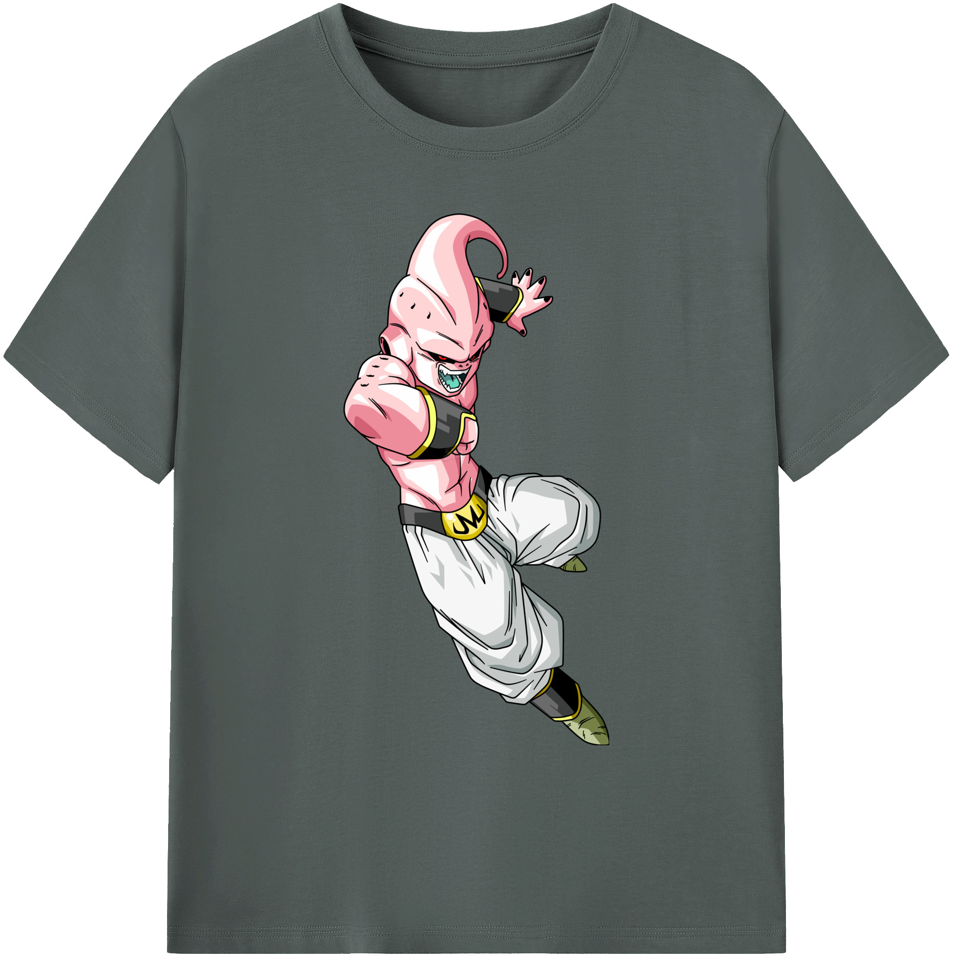 （画像用） ドラゴンボール 魔人ブウ DRAGON BALL Majin Buu 綿100％ メンズ半袖Tシャツ｜肌触りやわらか＆通気性